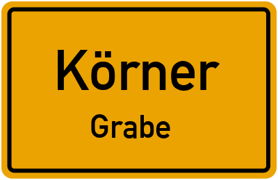Straßenverzeichnis Körner Grabe