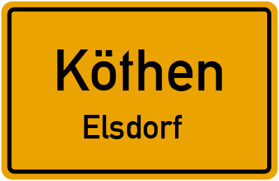 Straßenverzeichnis Köthen Elsdorf