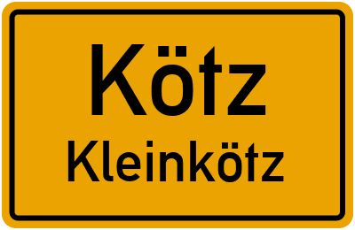 Straßenverzeichnis Kötz Kleinkötz