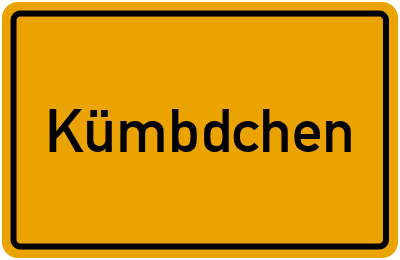 Ortsschild von Gemeinde Kümbdchen in Rheinland-Pfalz