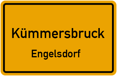 Ortsschild Kümmersbruck Engelsdorf