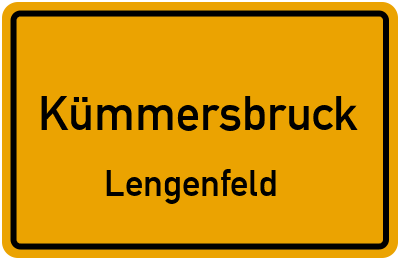 Ortsschild Kümmersbruck Lengenfeld