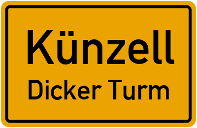 Straßenverzeichnis Künzell Dicker Turm