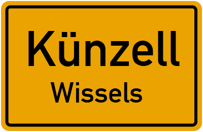 Ortsschild Künzell Wissels