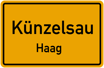 Straßenverzeichnis Künzelsau Haag