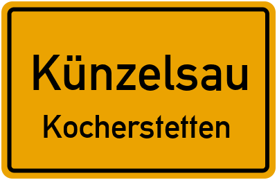 Straßenverzeichnis Künzelsau Kocherstetten