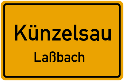 Straßenverzeichnis Künzelsau Laßbach