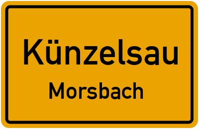 Straßenverzeichnis Künzelsau Morsbach