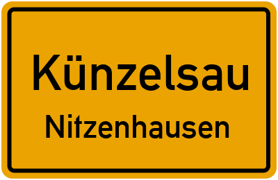 Straßenverzeichnis Künzelsau Nitzenhausen