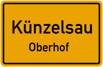 Straßenverzeichnis Künzelsau Oberhof
