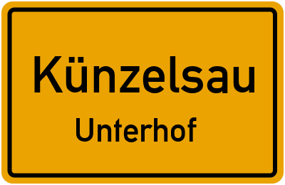 Straßenverzeichnis Künzelsau Unterhof