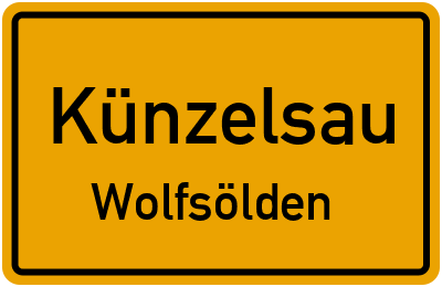 Straßenverzeichnis Künzelsau Wolfsölden