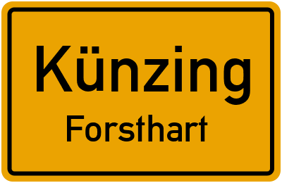 Straßenverzeichnis Künzing Forsthart