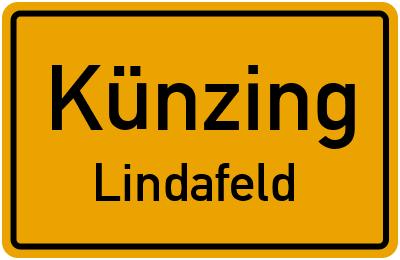 Ortsschild Künzing Lindafeld