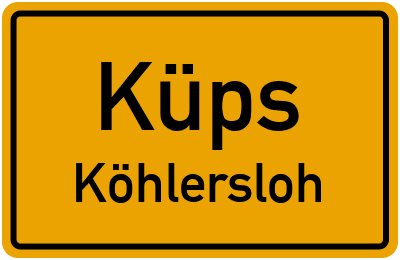 Straßenverzeichnis Küps Köhlersloh