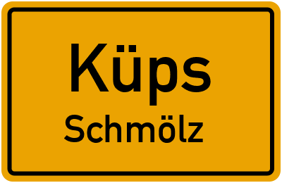 Straßenverzeichnis Küps Schmölz