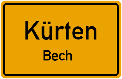 Straßenverzeichnis Kürten Bech