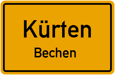 Straßenverzeichnis Kürten Bechen