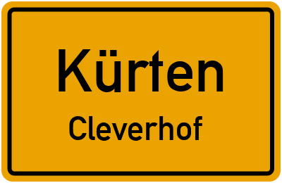 Straßenverzeichnis Kürten Cleverhof