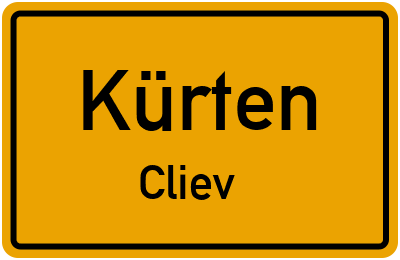 Straßenverzeichnis Kürten Cliev