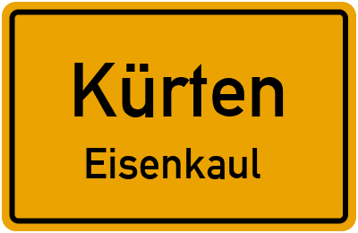 Straßenverzeichnis Kürten Eisenkaul