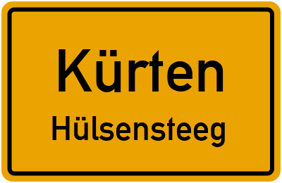 Straßenverzeichnis Kürten Hülsensteeg