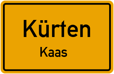 Straßenverzeichnis Kürten Kaas