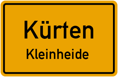 Straßenverzeichnis Kürten Kleinheide