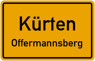 Straßenverzeichnis Kürten Offermannsberg