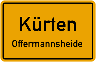Straßenverzeichnis Kürten Offermannsheide