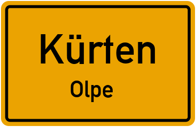 Straßenverzeichnis Kürten Olpe