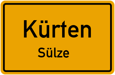 Straßenverzeichnis Kürten Sülze