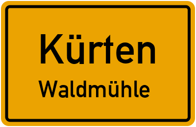 Straßenverzeichnis Kürten Waldmühle