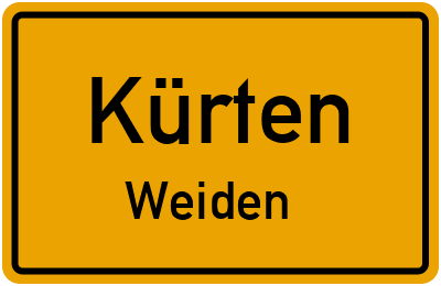 Straßenverzeichnis Kürten Weiden