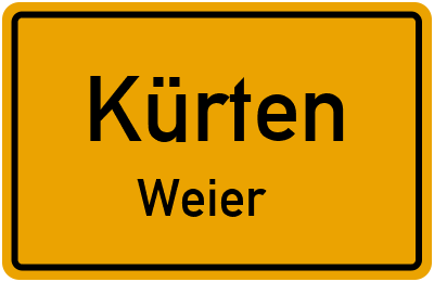 Straßenverzeichnis Kürten Weier