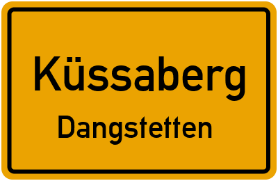 Ortsschild Küssaberg Dangstetten