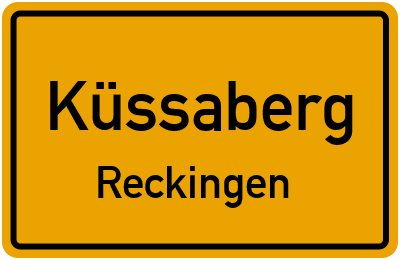 Straßenverzeichnis Küssaberg Reckingen