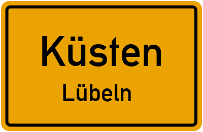 Straßenverzeichnis Küsten Lübeln