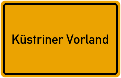 Branchenbuch Küstriner Vorland, Brandenburg