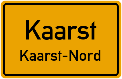 Ortsschild Kaarst Kaarst-Nord