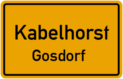 Straßenverzeichnis Kabelhorst Gosdorf