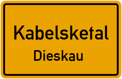 Straßenverzeichnis Kabelsketal Dieskau