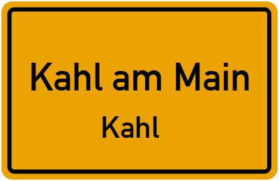Straßenverzeichnis Kahl am Main Kahl