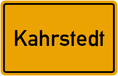 Ortsschild von Gemeinde Kahrstedt in Sachsen-Anhalt