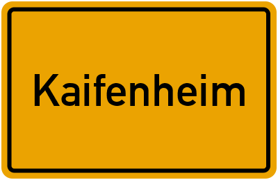 Ortsschild von Gemeinde Kaifenheim in Rheinland-Pfalz
