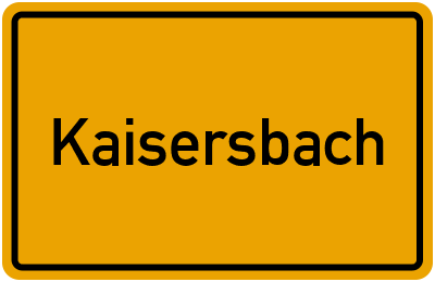 Branchenbuch Kaisersbach, Baden-Württemberg