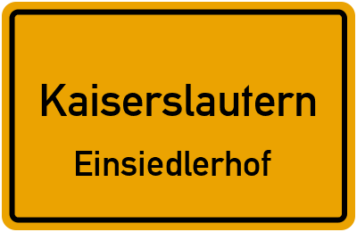 Straßenverzeichnis Kaiserslautern Einsiedlerhof