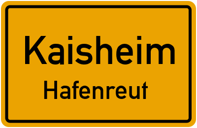 Straßenverzeichnis Kaisheim Hafenreut