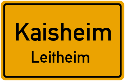 Ortsschild Kaisheim Leitheim
