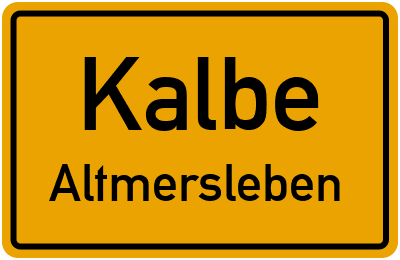 Straßenverzeichnis Kalbe Altmersleben
